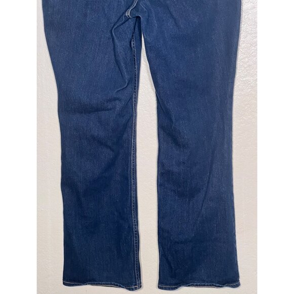 Old Navy Women's Mid-Rise Wow Boot-Cut Jeans Plus Size 20 Dark Rinse Denim - Picture 9 of 14
